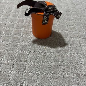 Elegant Orange Gift Box with Ribbon